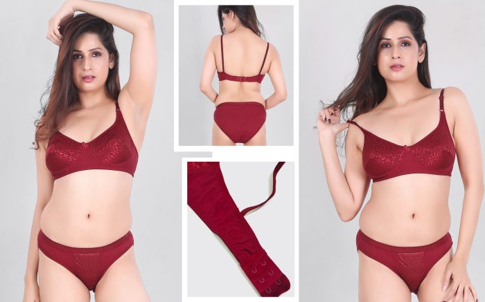 ALVELA WOMAN PREMIUM  BRA SET COMFORTABLE AND SOFT LIGHTWEIGHT BRA SET POLYCOTTON FABRIC COLOR LYELLOW UNDER 299