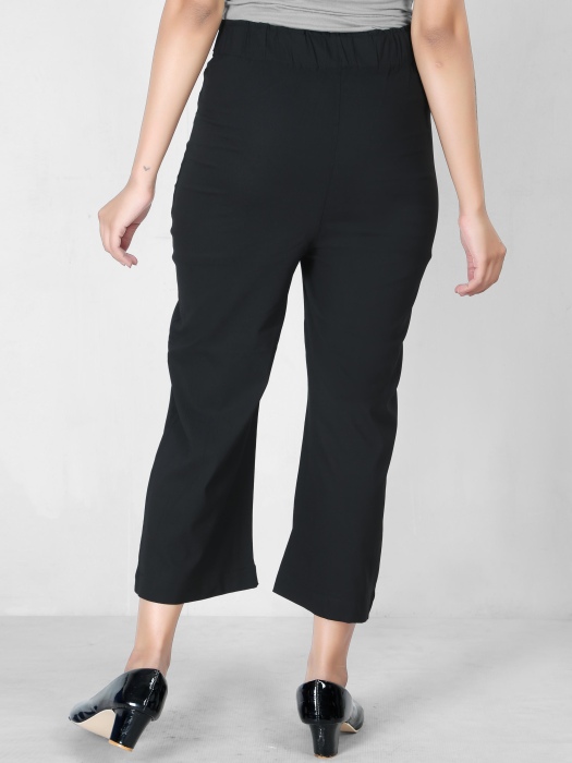 black color women premium bottom wear collection is best in class in terms of comfort  and soft culottes pant UNDER 399