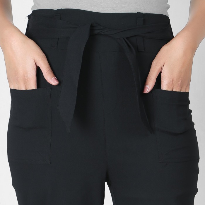 black color women premium bottom wear collection is best in class in terms of comfort  and soft culottes pant UNDER 399