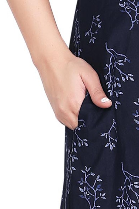 blue alpine cotton night gown padre design  alpine cotton night gown