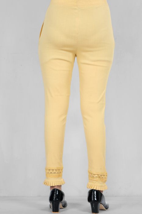 cream color women premium bottom wear collection is best in class in terms of comfort  and soft jalar lace pant UNDER 399
