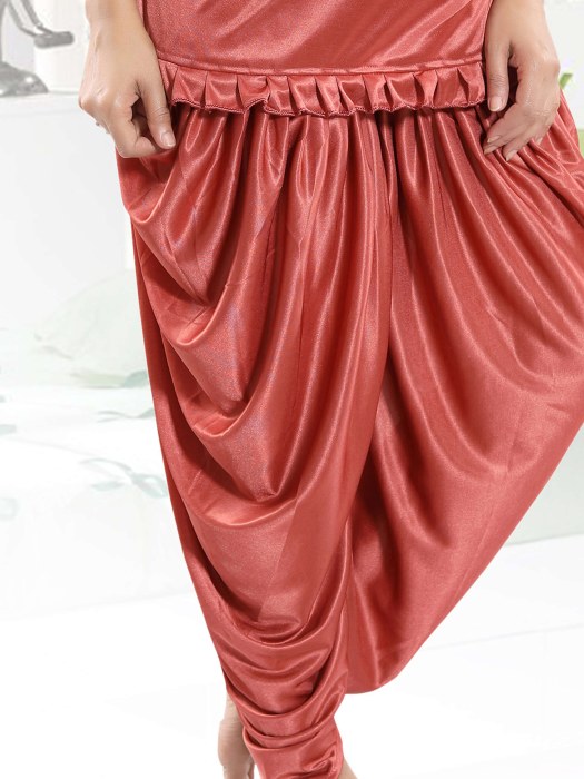 gajri satin patiyala plan night suit satin patiyala