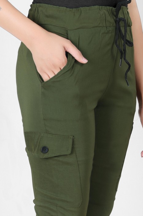 green color women premium bottom wear collection is best in class in terms of comfort  and soft cargo pant UNDER 399