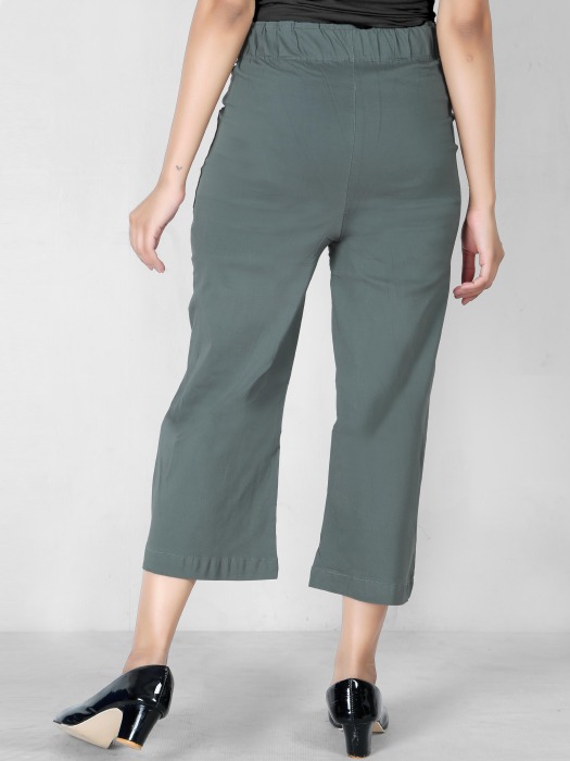 grey color women premium bottom wear collection is best in class in terms of comfort  and soft culottes pant UNDER 399