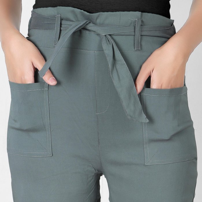 grey color women premium bottom wear collection is best in class in terms of comfort  and soft culottes pant UNDER 399