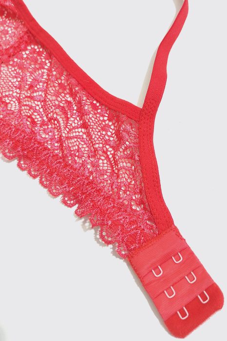 LIYON WOMAN PREMIUM  BRA SET COLOR RED COMFORTABLE AND SOFT LIGHTWEIGHT BRA SET FABRIC NET UNDER 299