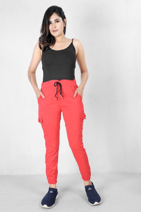lpink color women premium bottom wear collection is best in class in terms of comfort  and soft cargo pant UNDER 399