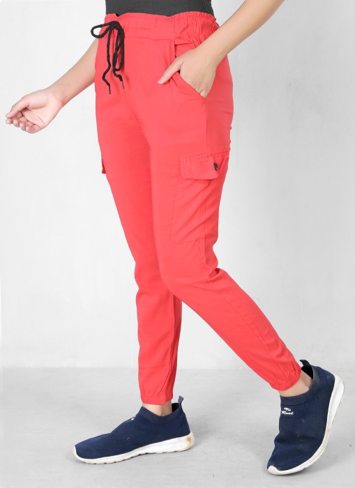 lpink color women premium bottom wear collection is best in class in terms of comfort  and soft cargo pant UNDER 399