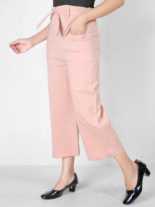 lpink color women premium bottom wear collection is best in class in terms of comfort  and soft culottes pant UNDER 399