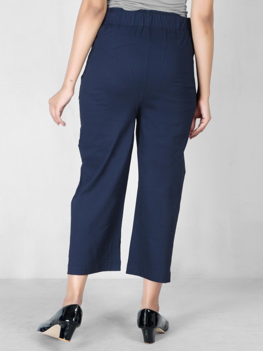 navyblue color women premium bottom wear collection is best in class in terms of comfort  and soft culottes pant UNDER 399