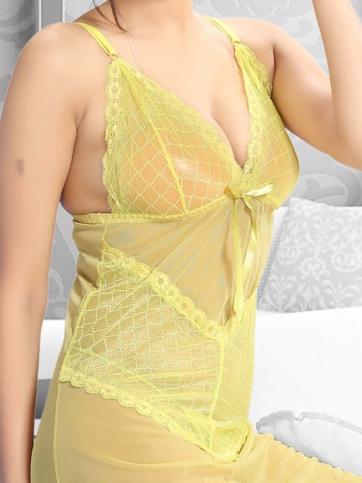 net lyellow fancy baby doll fancy baby doll