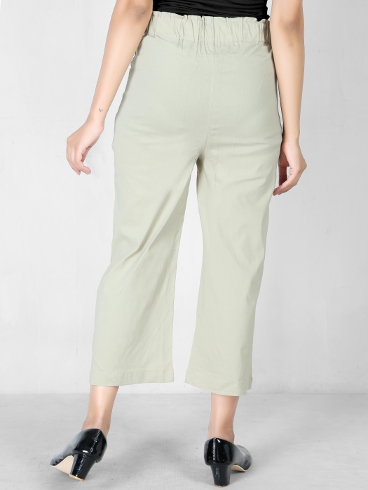 offwhite color women premium bottom wear collection is best in class in terms of comfort  and soft culottes pant UNDER 399