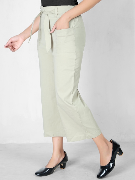 offwhite color women premium bottom wear collection is best in class in terms of comfort  and soft culottes pant UNDER 399