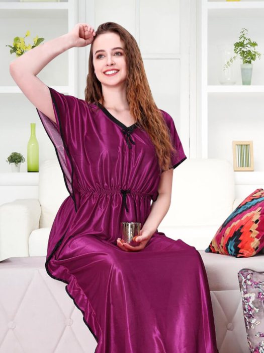plan satin falsa night kaftan kaftan