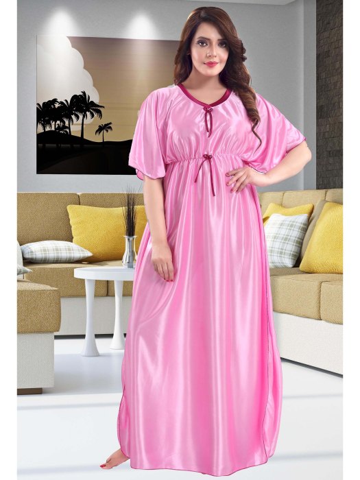 plan satin lpink night kaftan kaftan