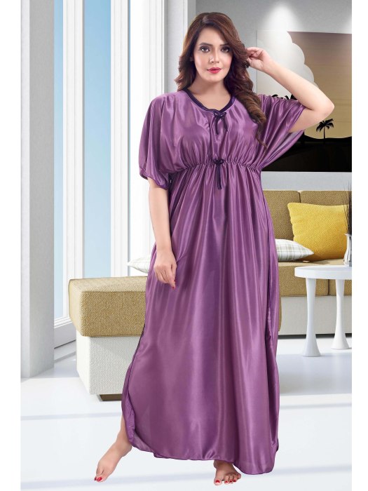 plan satin lpurple night kaftan kaftan