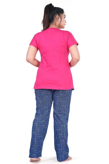rani hosiery cotton sinkar top with pyjama set night suit hosiery cotton sinkar night suit