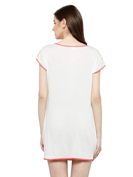Round Neck Comfortable Outfit is integral to ensure a Good Night Sleep Top. Stylish in Design Cartoon Pattern And soft Nightwear Top Multicolor UNDER 299