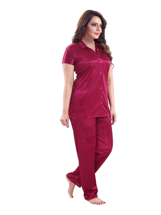 satin plan falsa night suit satin night suit