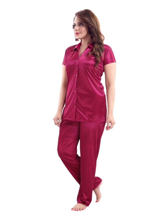 satin plan falsa night suit satin night suit
