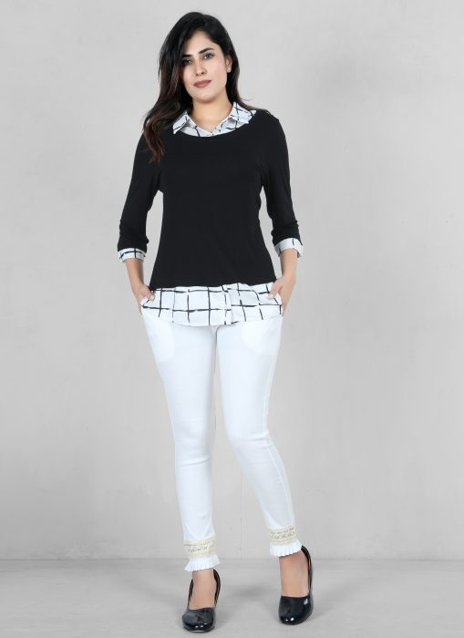 white color women premium bottom wear collection is best in class in terms of comfort  and soft jalar lace pant UNDER 399