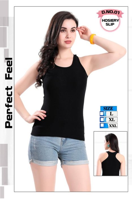  Women comfortable Black housiey cotton Plain premium Lightweight Soft Cotton Sandow Camis Tops for Women and Nightwear Everyday Use 