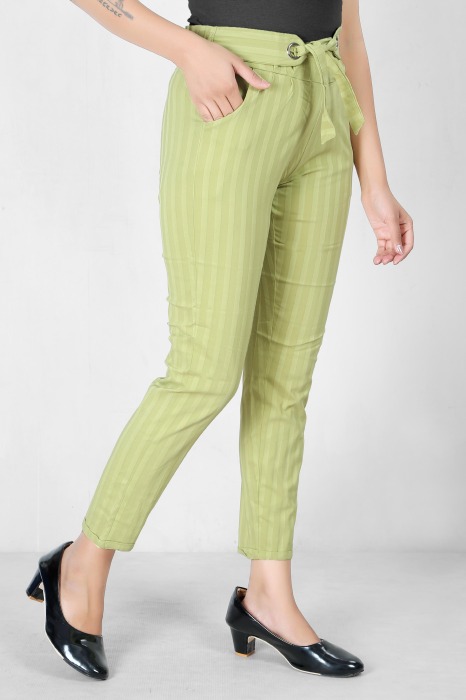  women premium bottom wear green color collection is best in class in terms of comfort  and soft lining pant UNDER 399