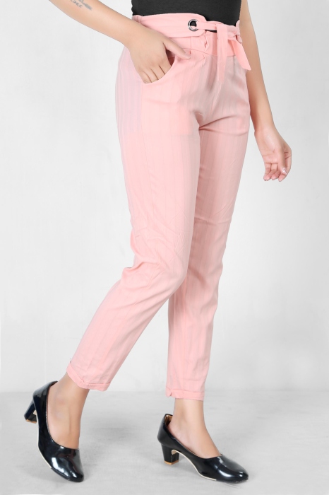  women premium bottom wear lpink color collection is best in class in terms of comfort  and soft lining pant UNDER 399