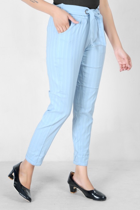  women premium bottom wear lskyblue color collection is best in class in terms of comfort  and soft lining pant UNDER 399