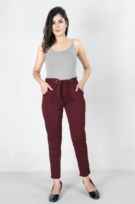  women premium bottom wear maroon color collection is best in class in terms of comfort  and soft lining pant