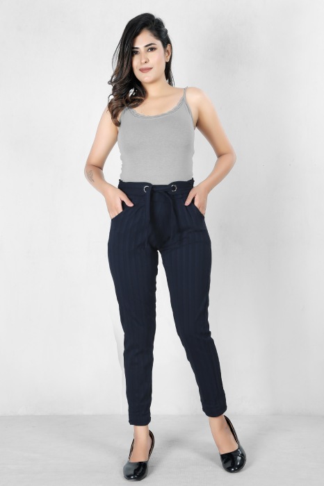  women premium bottom wear navyblue color collection is best in class in terms of comfort  and soft lining pant