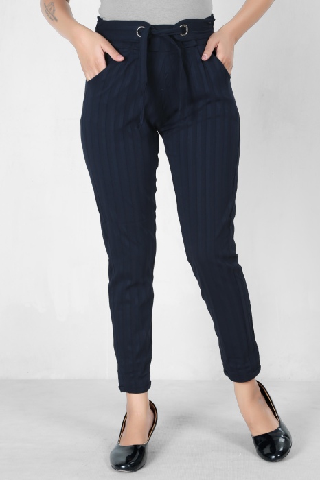  women premium bottom wear navyblue color collection is best in class in terms of comfort  and soft lining pant UNDER 399