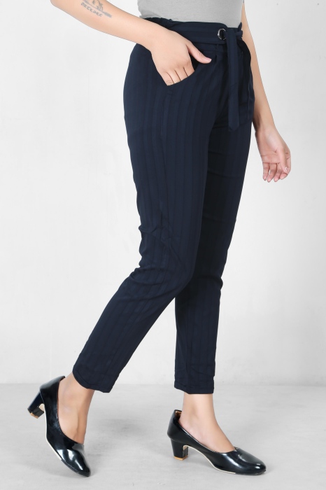  women premium bottom wear navyblue color collection is best in class in terms of comfort  and soft lining pant UNDER 399