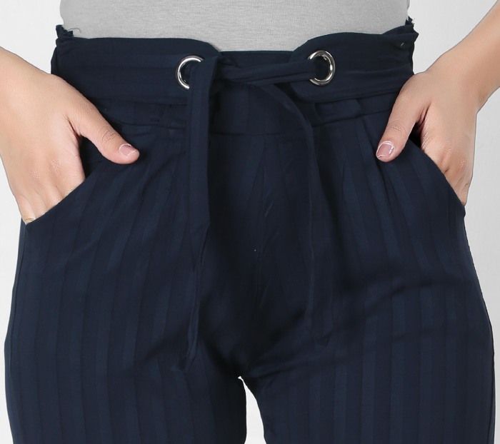  women premium bottom wear navyblue color collection is best in class in terms of comfort  and soft lining pant UNDER 399