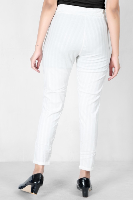  women premium bottom wear white color collection is best in class in terms of comfort  and soft lining pant UNDER 399