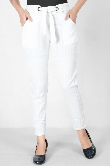  women premium bottom wear white color collection is best in class in terms of comfort  and soft lining pant UNDER 399
